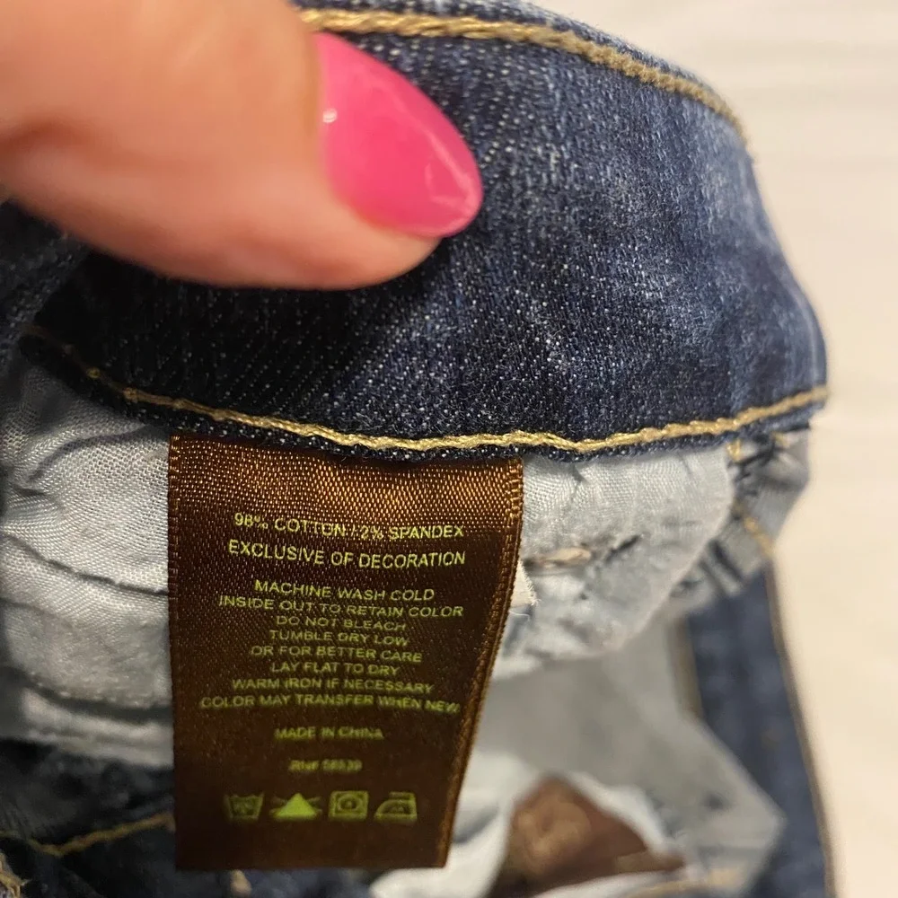 Kut from the Kloth Womens 8 Straight‎ Leg Jeans Dark Wash Stretch Denim